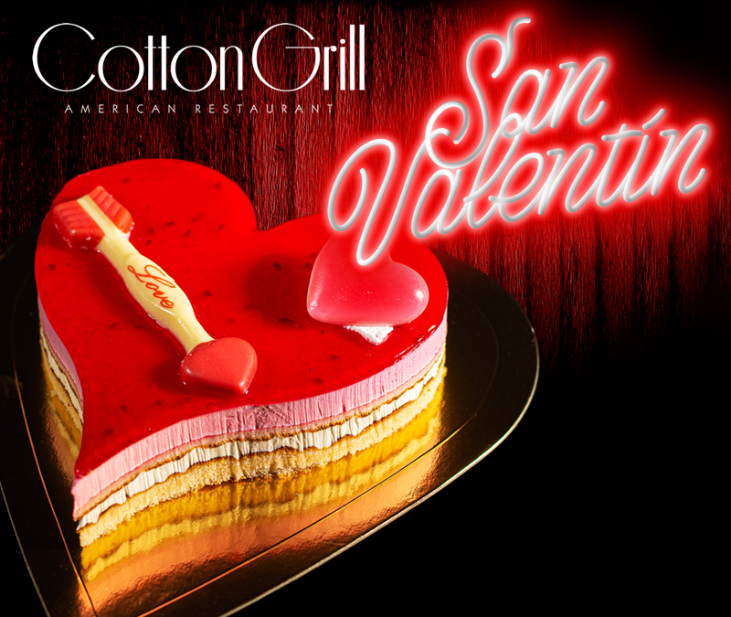 Regalo de tarta de San Valentín en Cotton Grill